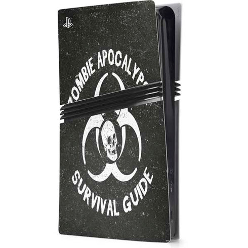 Zombie Apocalypse Survival Guide PS5 Pro Console Skin